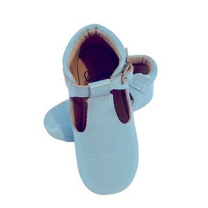 Monkeyfeet 3-4years blue tstrap moccasins